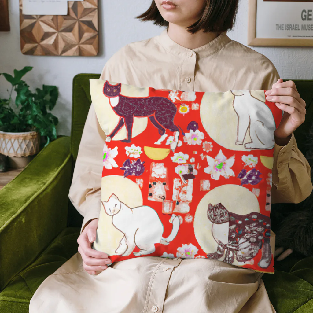 Spirit of 和の猫たち Cushion