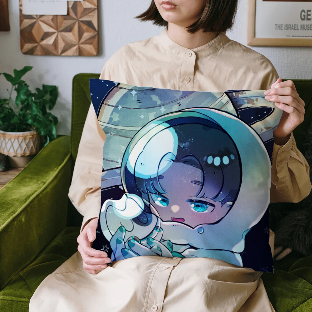 てきとのグッズ展の宇宙でも相棒と一緒！クッション Cushion