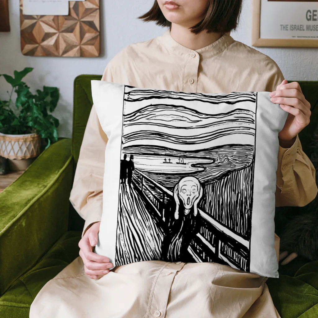 MUGEN ARTのムンク　叫び　Munch / The Scream リトグラフ　 Cushion