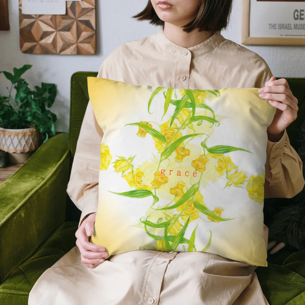 idumi-artの花曼荼羅🧡Grace🧡天の恵み Cushion