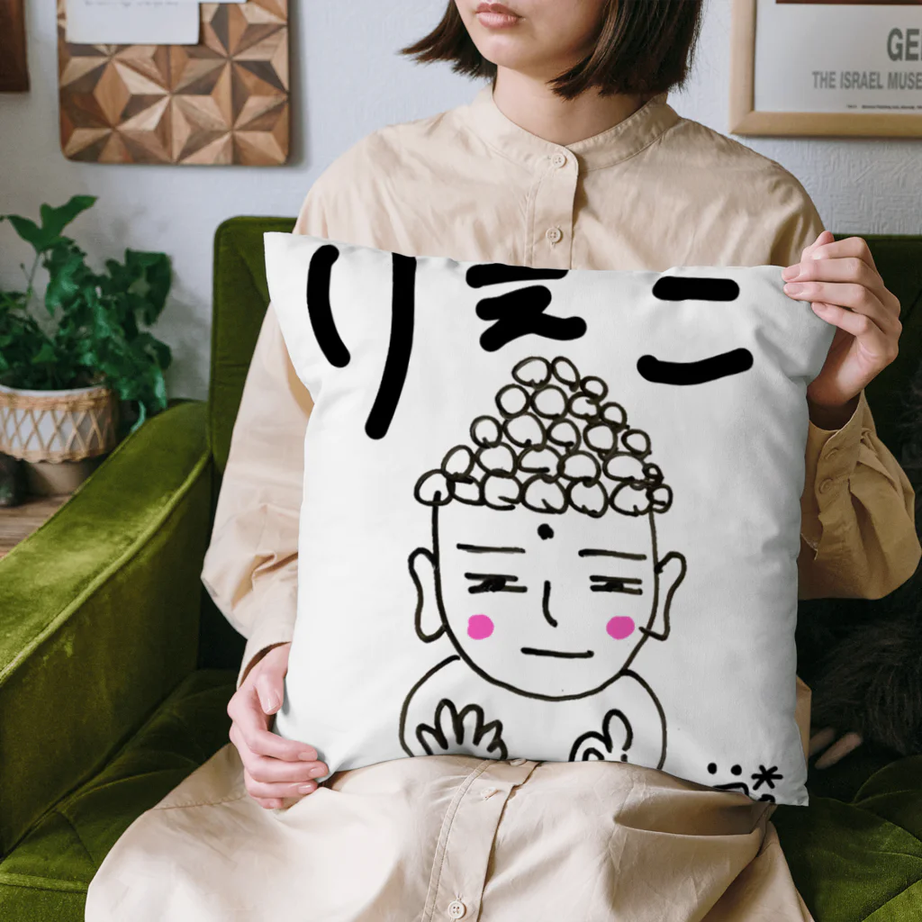 rie-pocochaのだいぶつ。くん Cushion