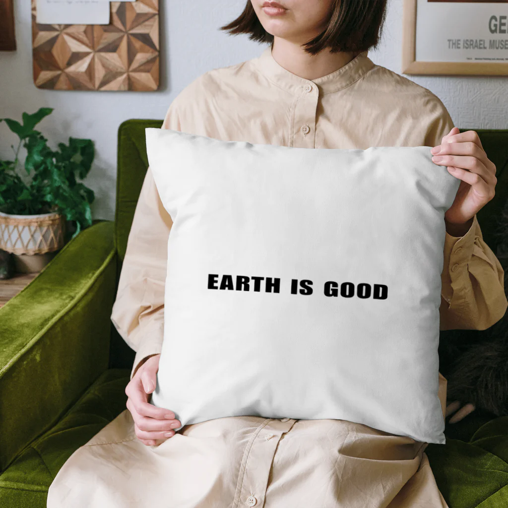EARTH IS GOODのEARTH IS GOOD　クッション  ホワイト クッション