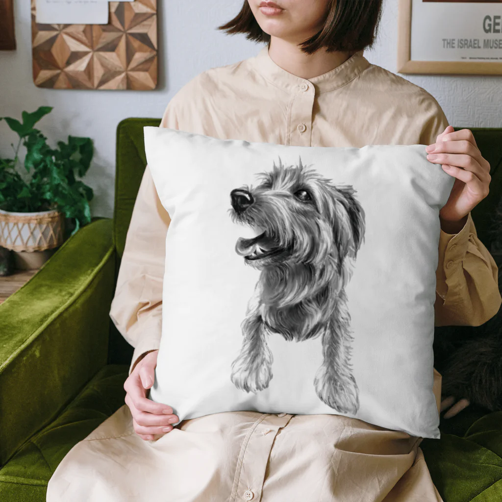 TOMOS-dogのえがおのいぬ Cushion