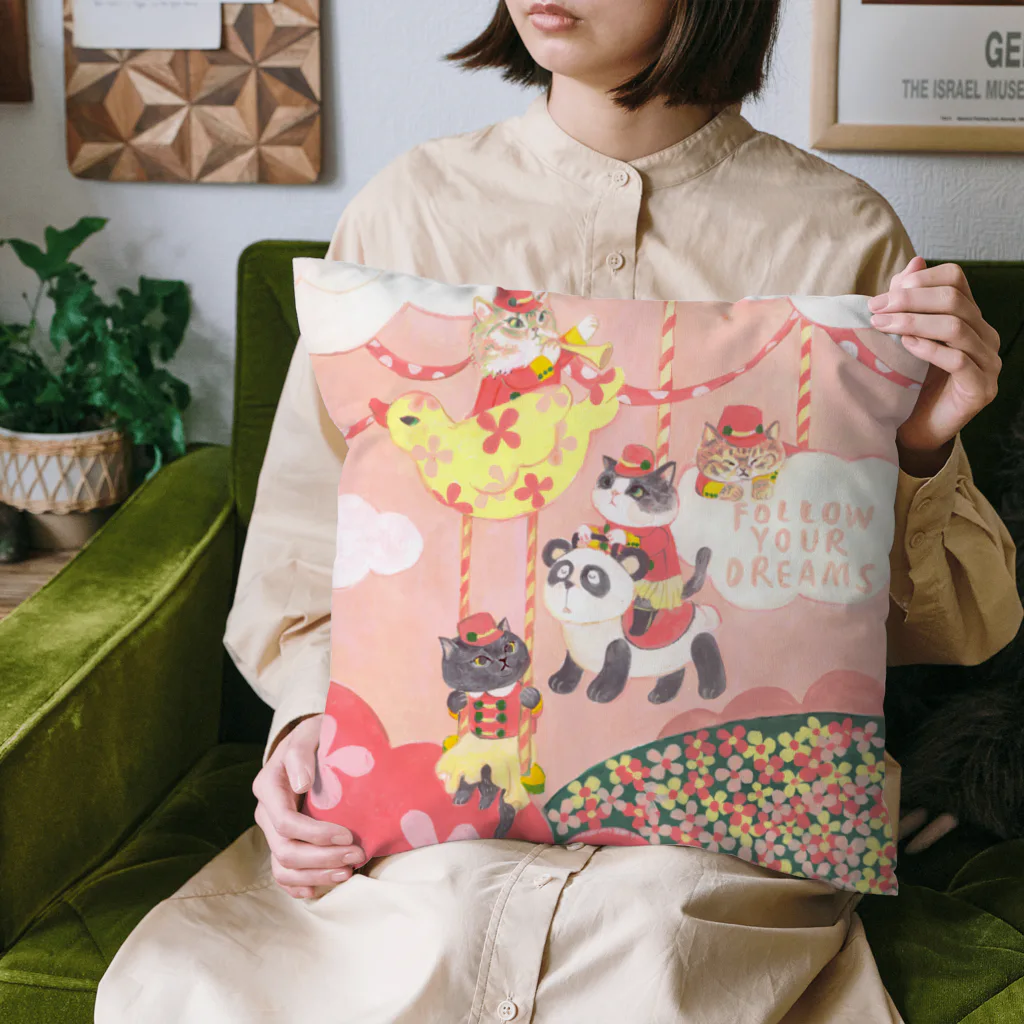 wokasinaiwoのメリーゴーランド Cushion