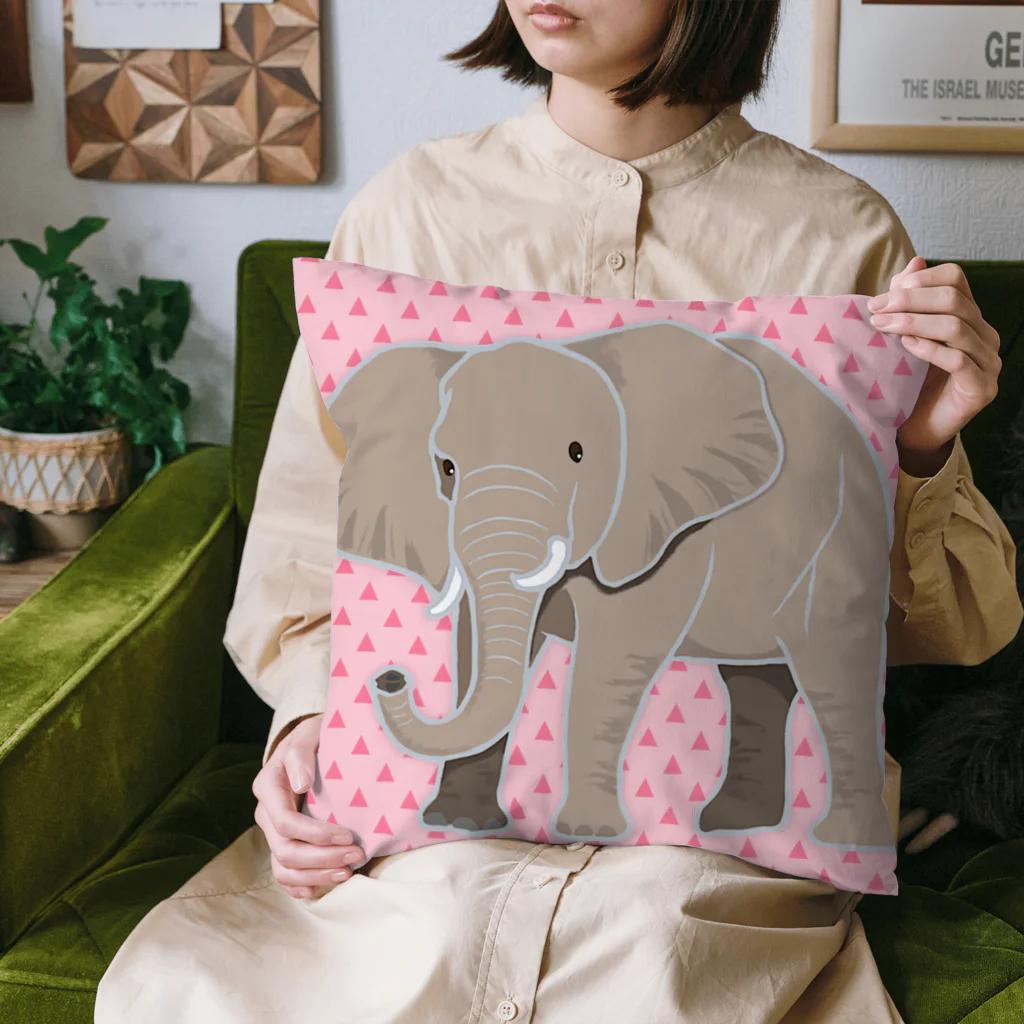 LalaHangeulのアフリカゾウさん Cushion