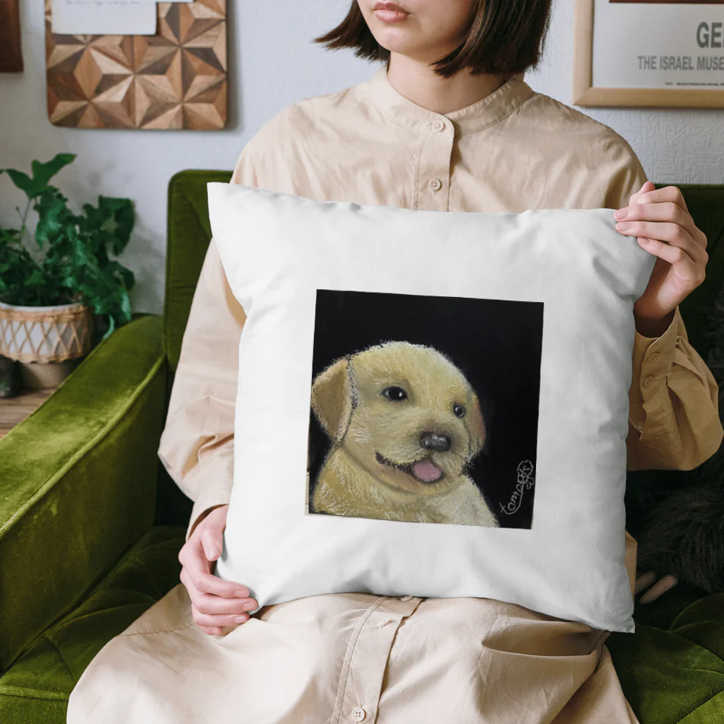 チョークアートグッズ😊のチョークアート　子犬🐶 Cushion