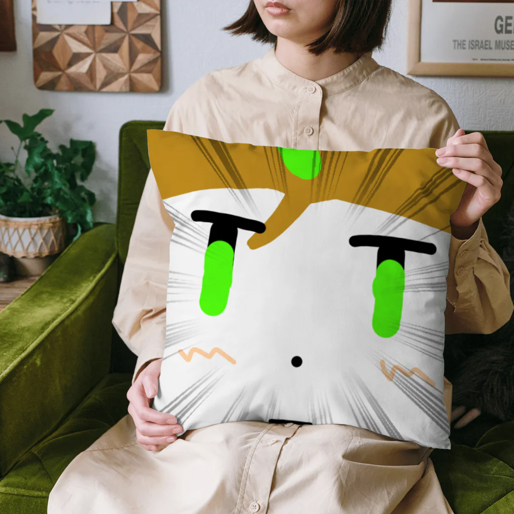 あまみ屋さんの虚無顔おれんじクッション Cushion