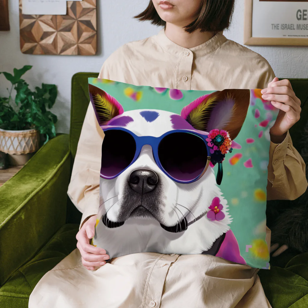 Connect Art SUZURI STOREのConnect Art 004 Dog Cushion