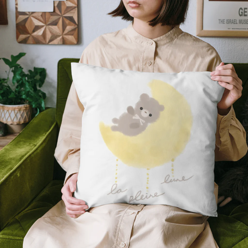 La pleine luneのらぷりゅロゴデザイン Cushion