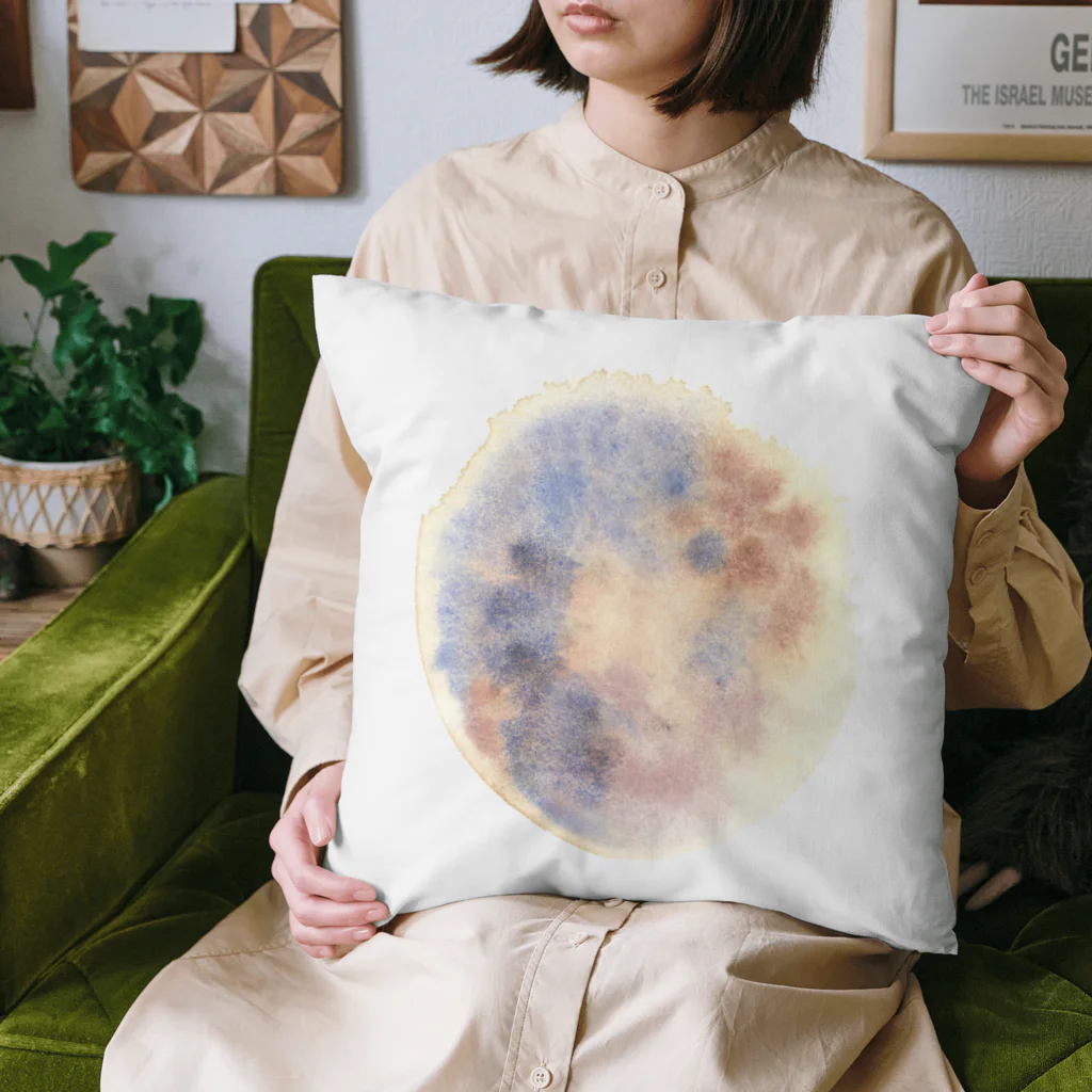 c5watercolorの水彩ペイント・月の裏側 Cushion