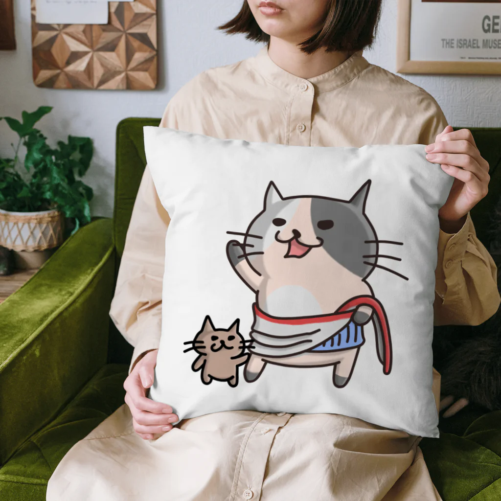 ひよこ男爵とまだむにゃんのにゃうぐすとぅす Cushion