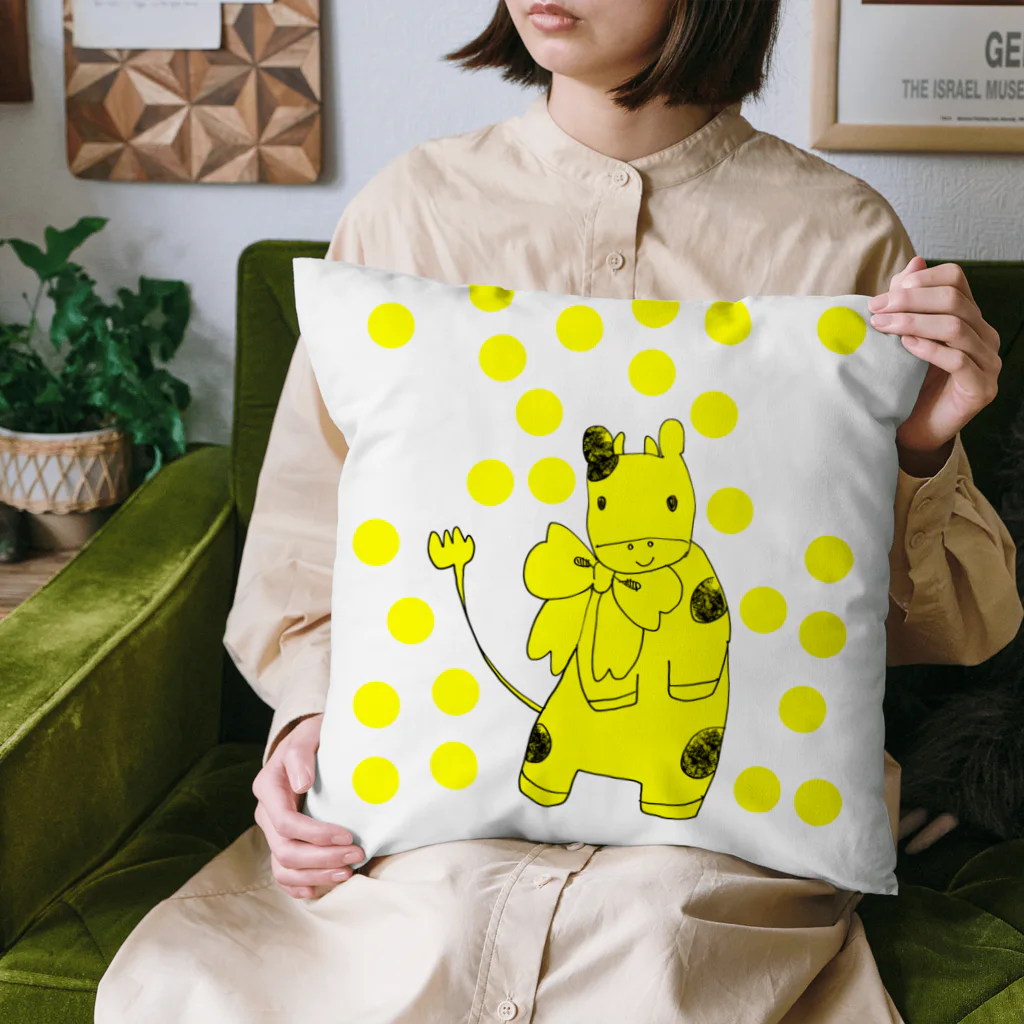 Imoco_Hayashiのキリンカラーのうしさん  Cushion