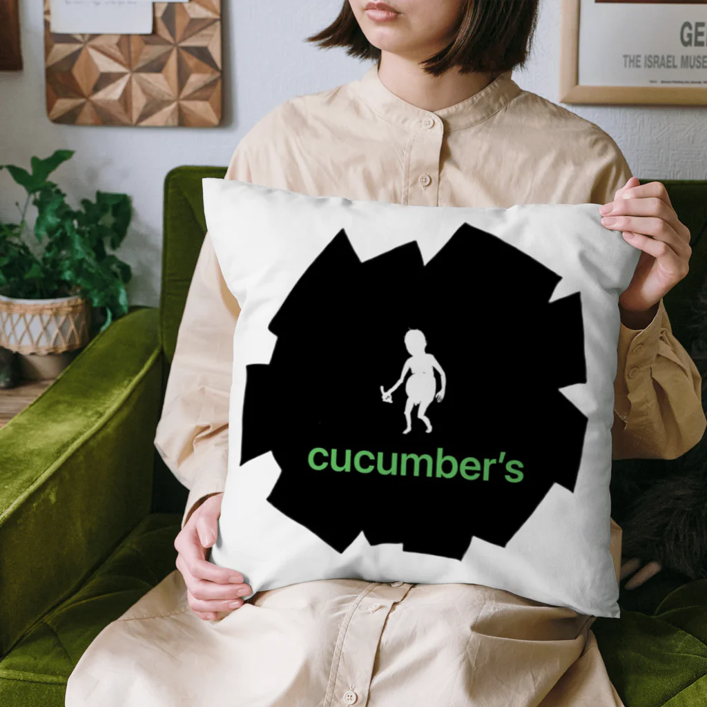 しりぱんだのストリート系お洒落きゅうり宇宙人cucumbers クッション