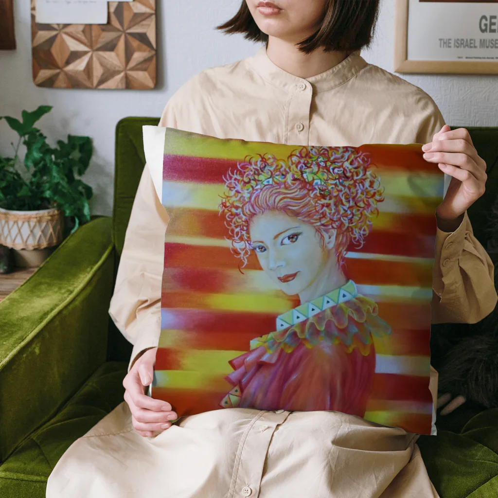 Happy Circusのハッピークラウン4・woman Cushion