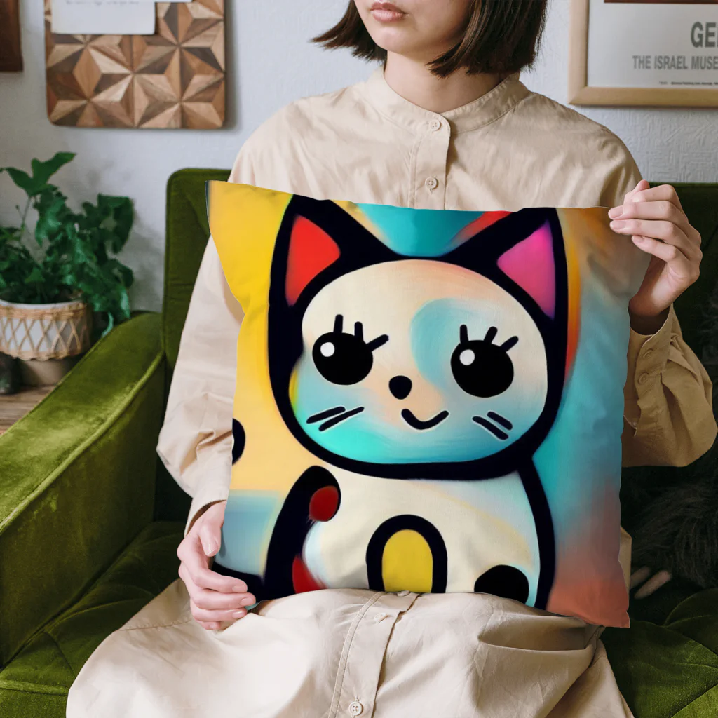 T2 Mysterious Painter's ShopのMysterious Cat Cushion