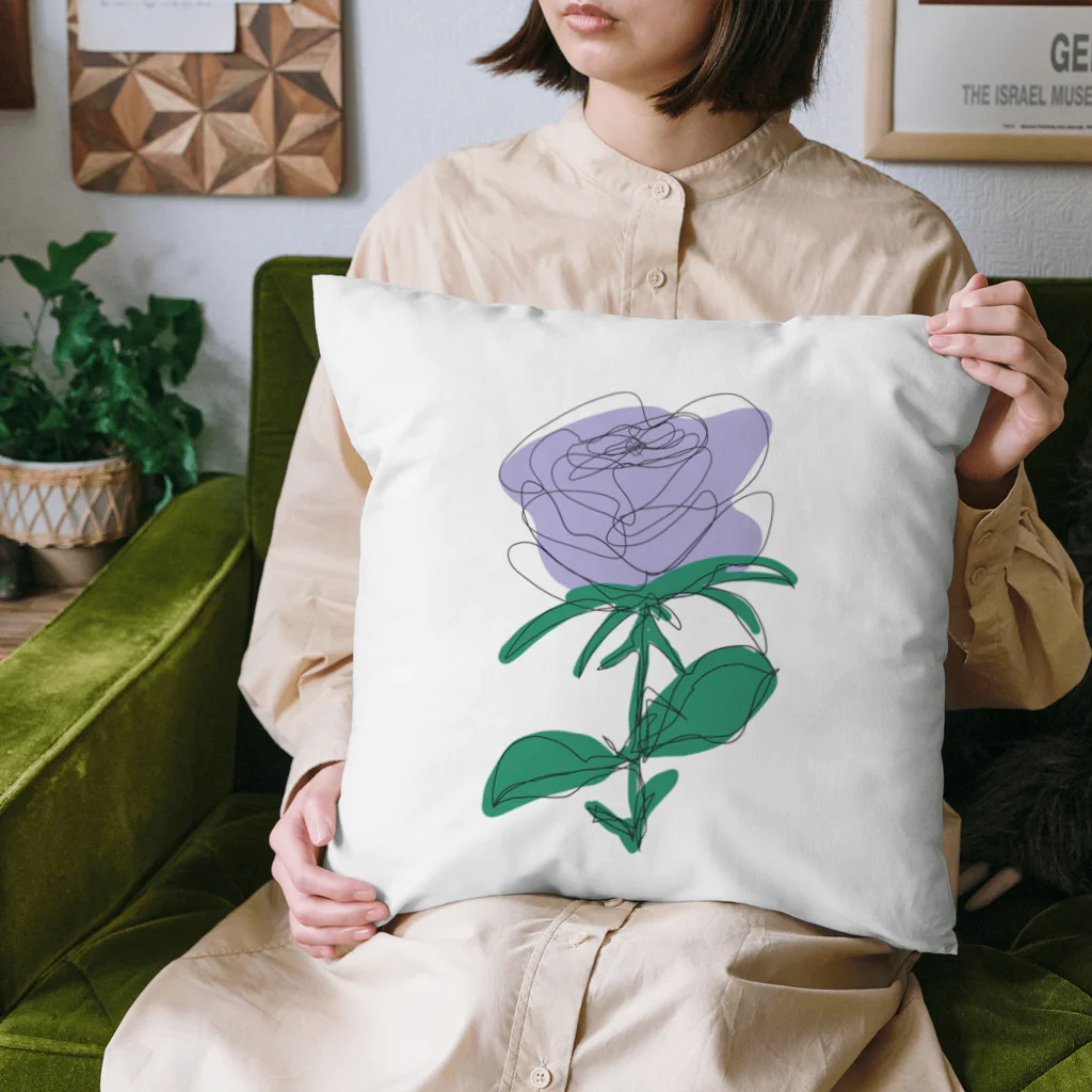 サラスシのmy ROSE パープル Cushion