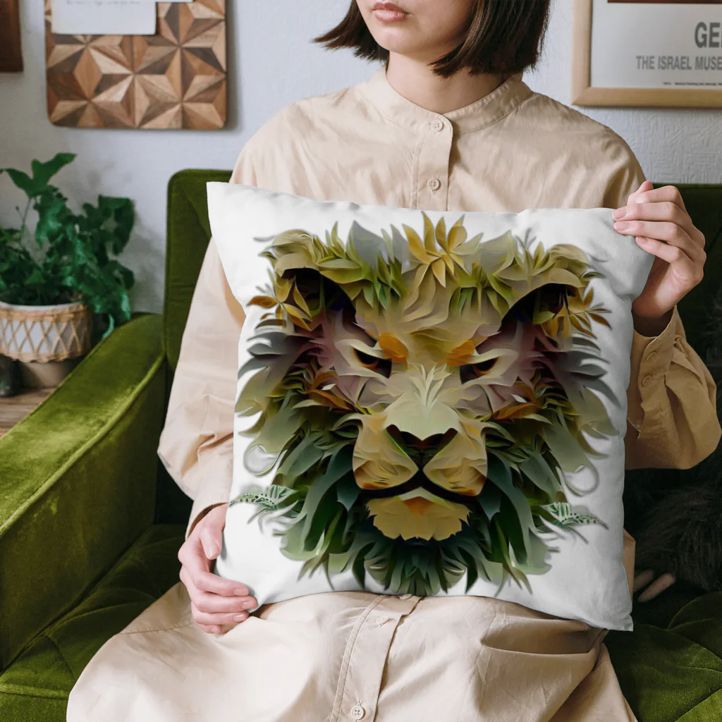 ほっこりデザインスタジオのライオンの魅力を引き出すオリジナルグッズ Cushion