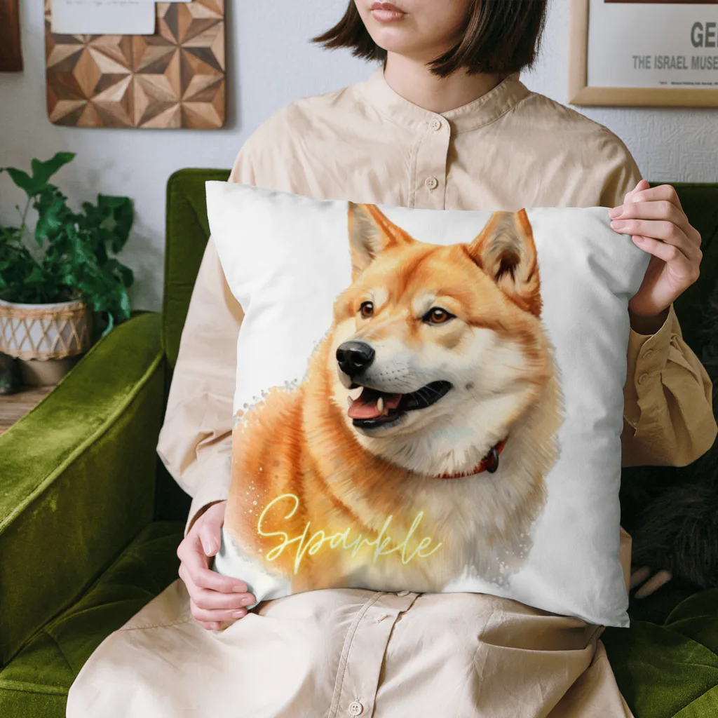 デジタルキャンバスの"シバワンダー" 柴犬愛好家Tシャツ クッション