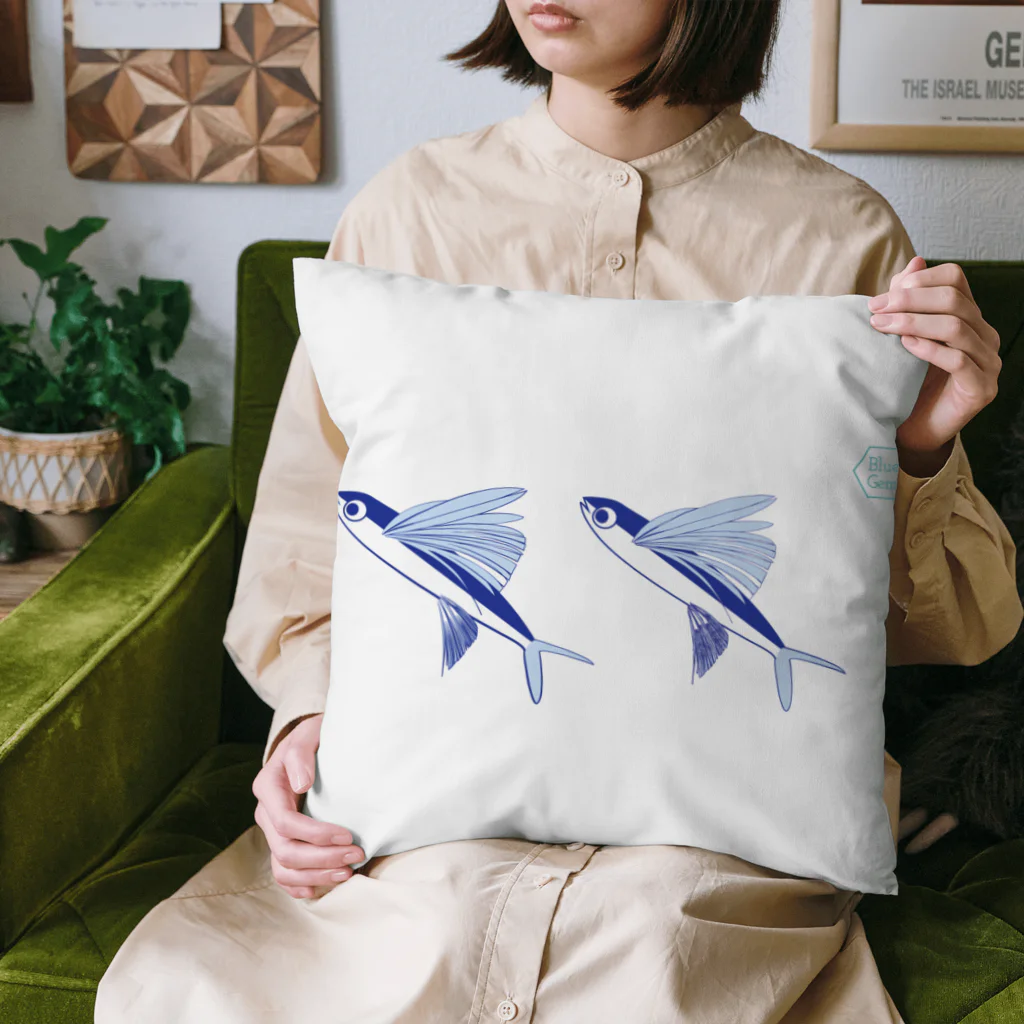 Blue Gemのトビウオのシンクロ Cushion