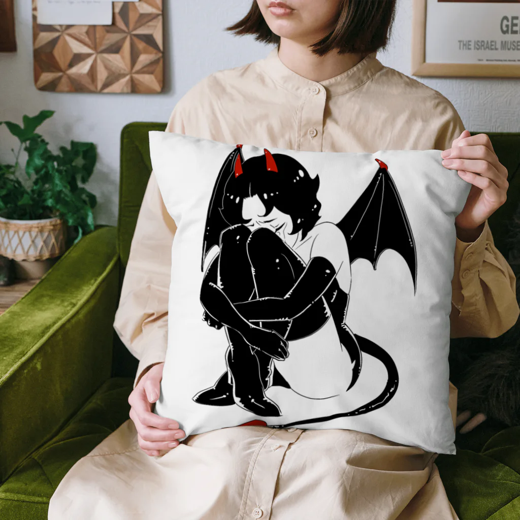 rebami2020の悪魔ちゃん　泣きたい夜に Cushion