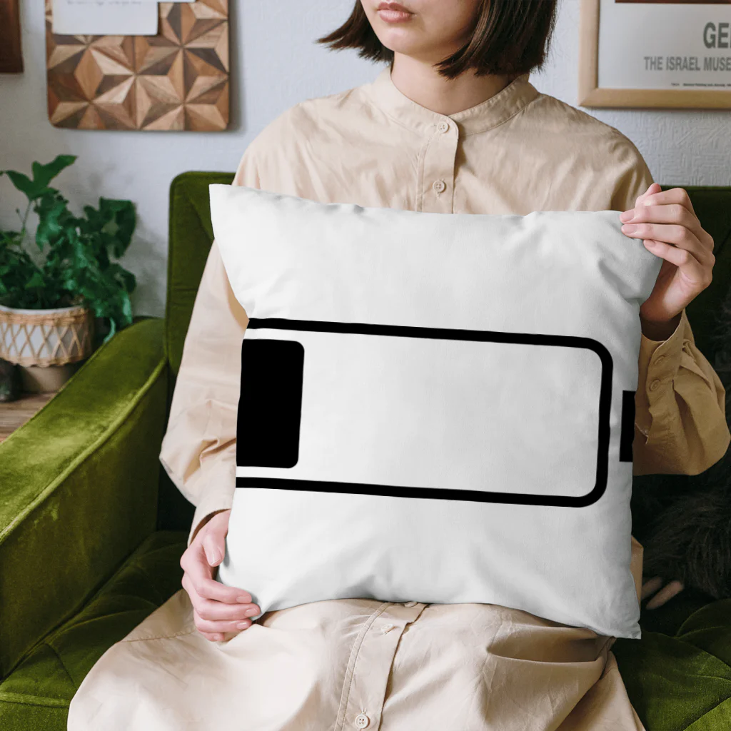 PyriteDesignの残量20％【日用品】【横幅いっぱい】【デザイン色：黒】 Cushion