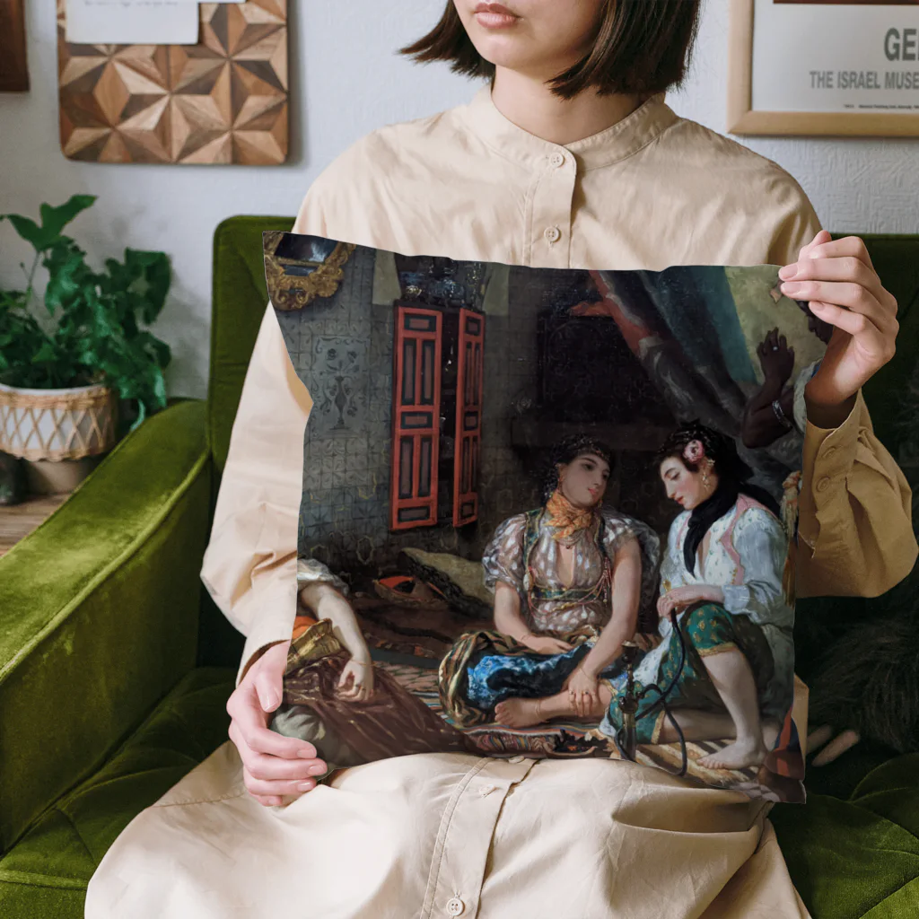 世界美術商店のアルジェの女たち / Women of Algiers in their Apartment Cushion