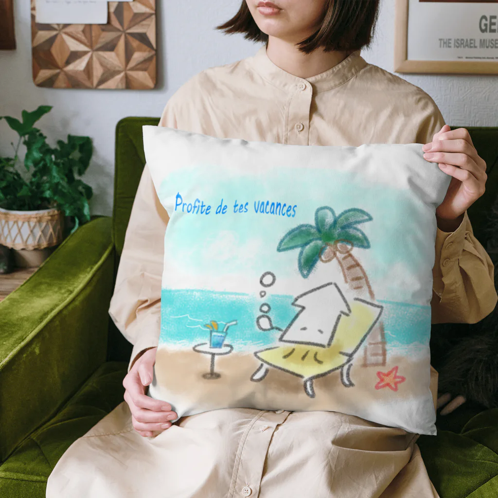 ストロウイカグッズ部の「バカンスを楽しみましょう」 Cushion