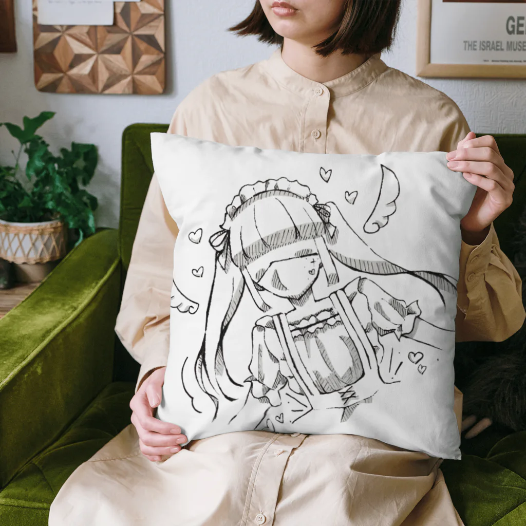 littlesのかわいいてんしめいどちゃん Cushion