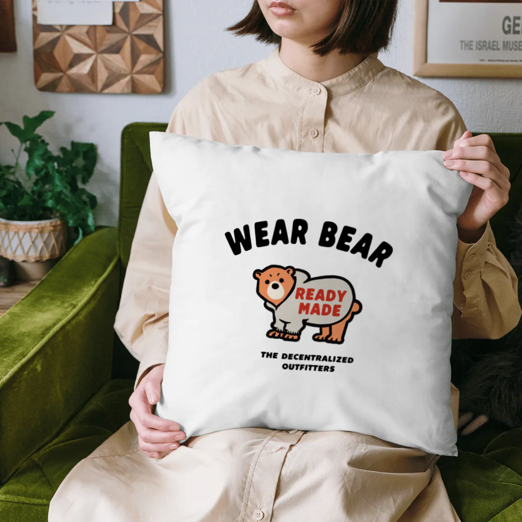 Moco@wearbearのWEAR BEAR HOODIEBEAR クッション