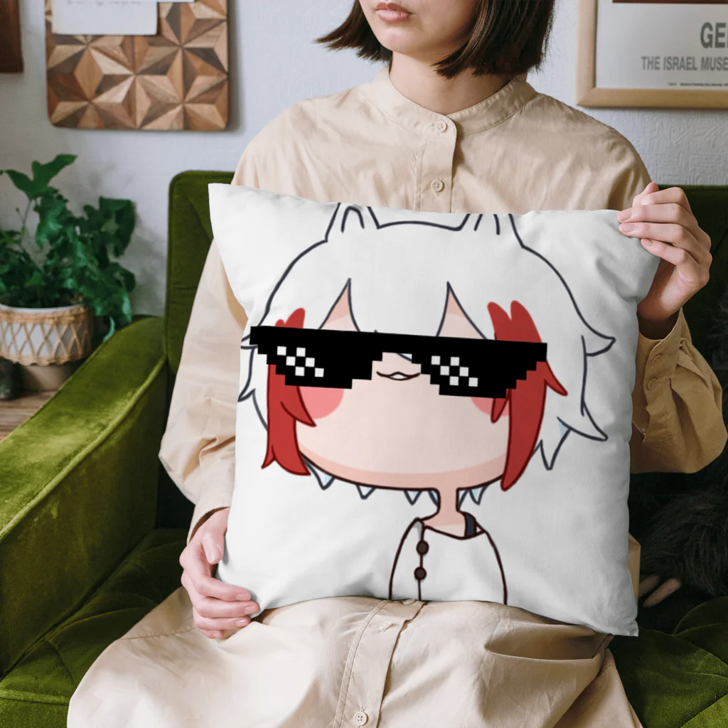 🦙アルパカ🌶配信動物のゆるぱかくん🌶 Cushion