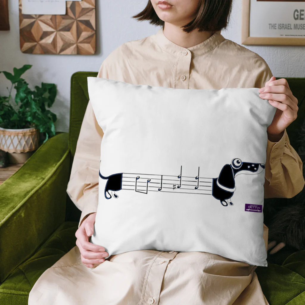 ドッグハウスベティのおんぷ・ダックス Cushion