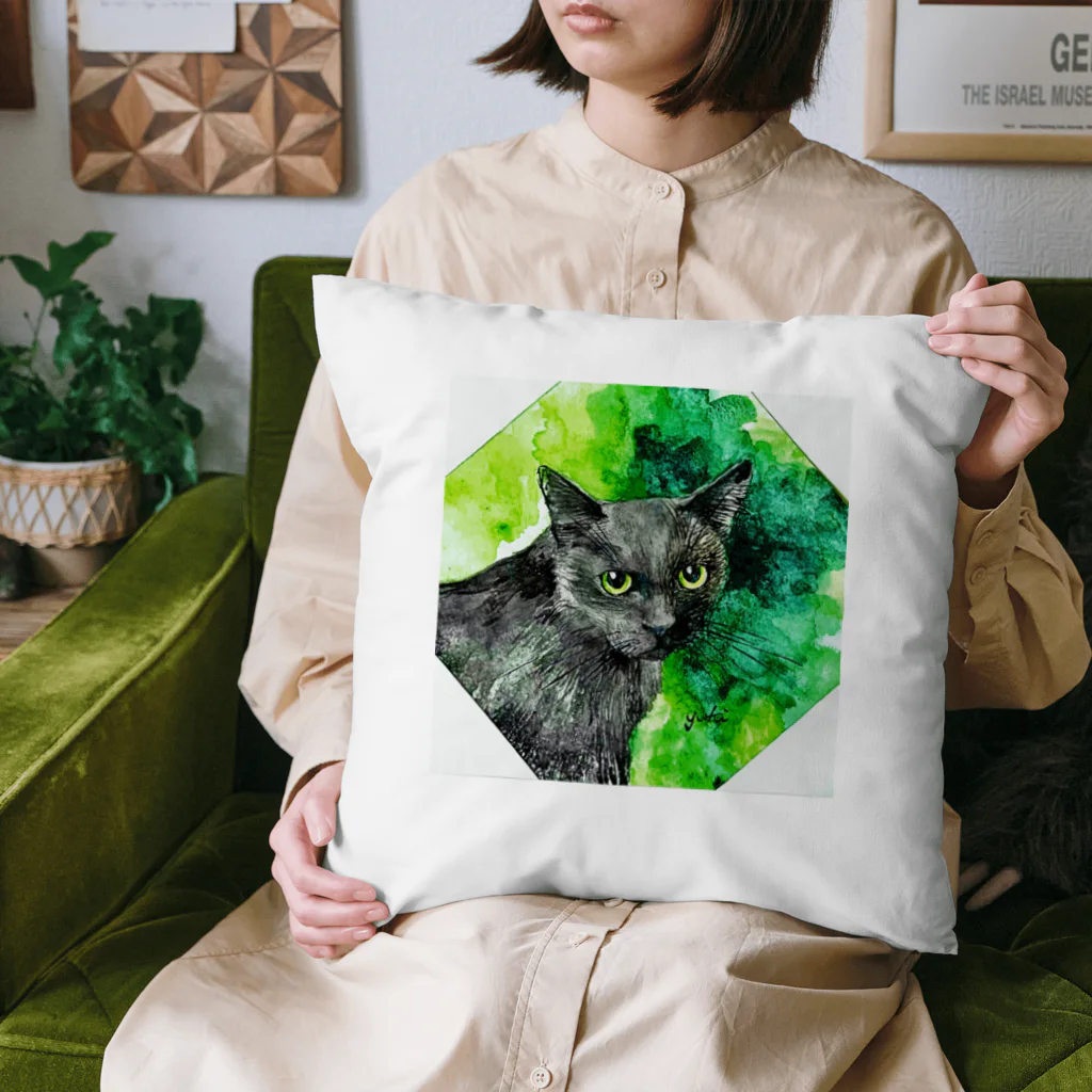 NEKONEEの黒恵 Cushion