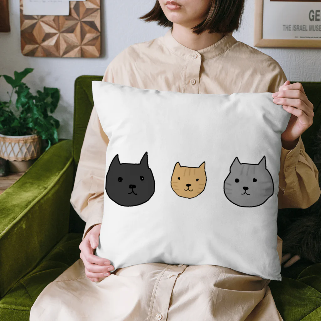 マイマイのmihoccoちゃんちのニャンズ Cushion