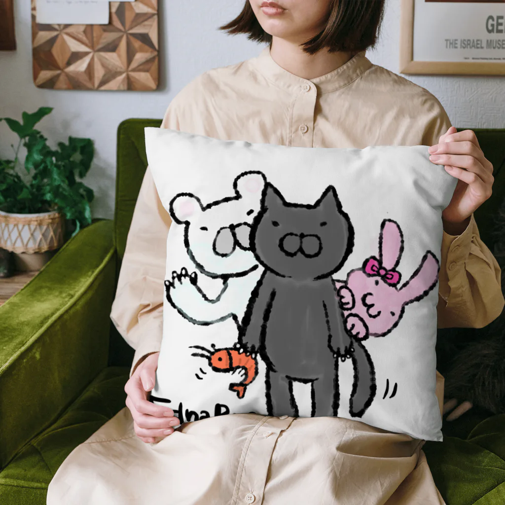 Edna_Rueのえどねこふれんず Cushion