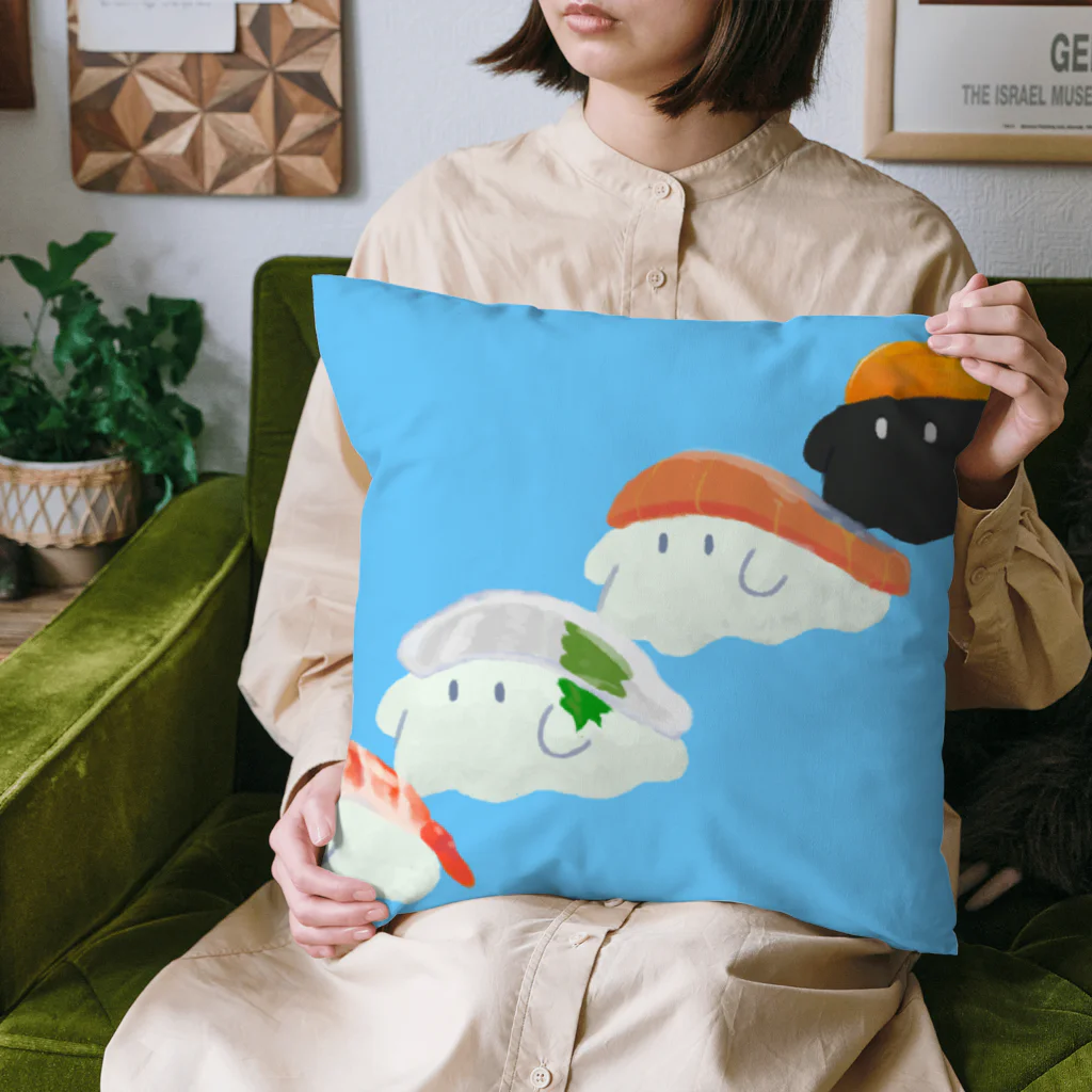 バケメシ屋のおすしバケメシちゃんの行進 Cushion