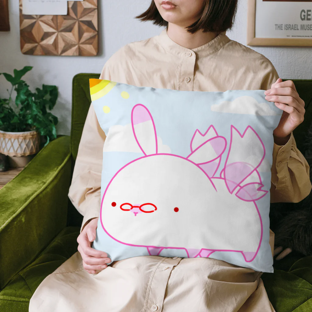 さくさくうさぎのｻｸﾗｳｻﾑｼ Cushion