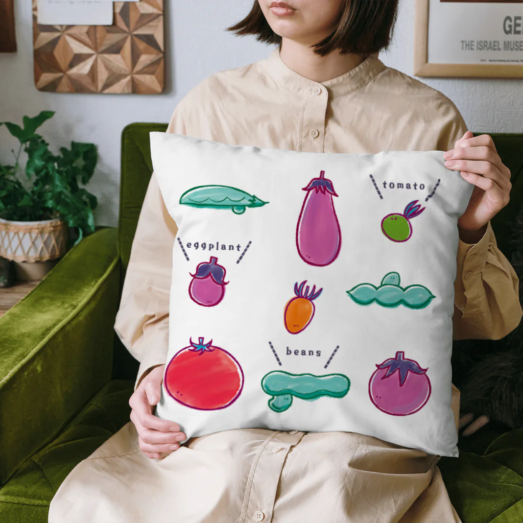 Aランチサラダ付SHOPの夏野菜たち Cushion