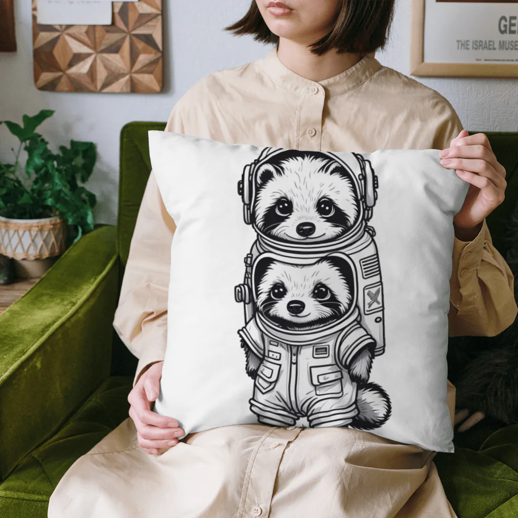 CT raccoonのCT raccoon Cushion