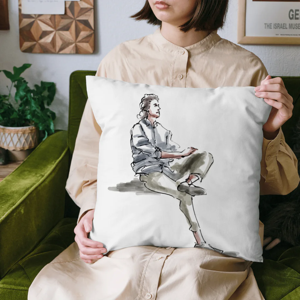 アマクチ友のクロッキーアート Cushion