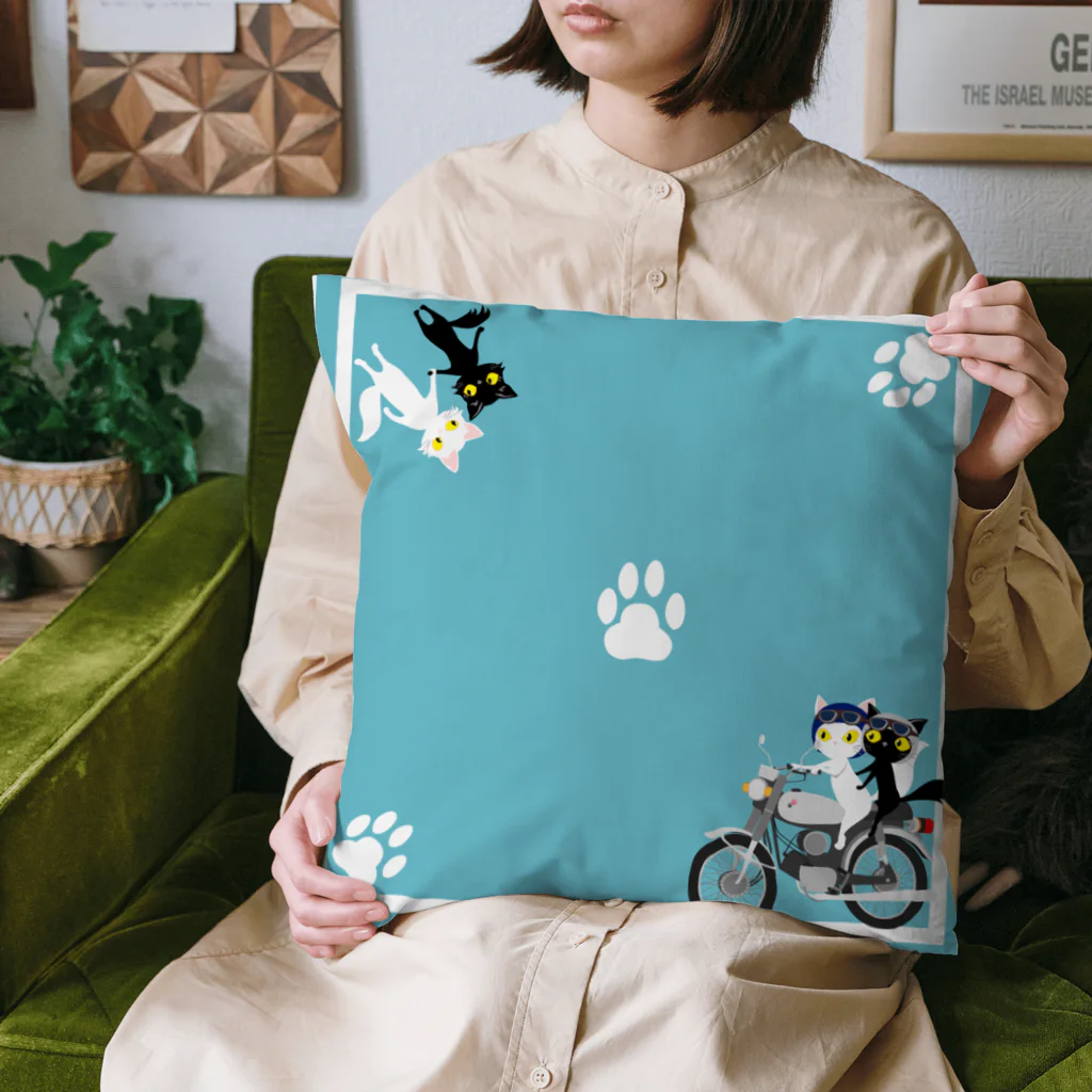 NEKOZOKUのしろねこくろねこオートバイツーリング Cushion