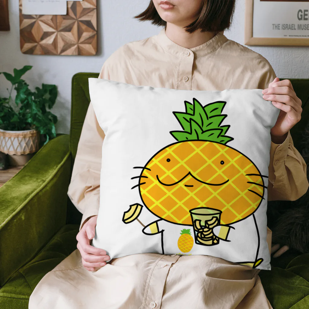 YUTANEKO公式ショップのパイナップルの日 Cushion