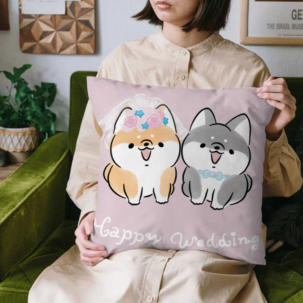 ほんわかしばいぬのほんわかしばいぬ(ウェディング) Cushion