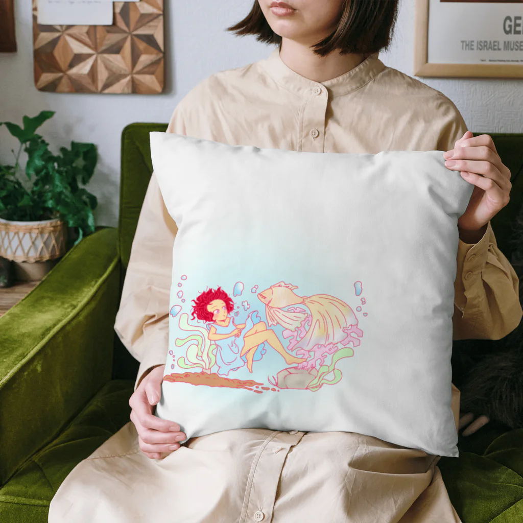 あふろちゃんの赤毛ちゃんと金魚 Cushion