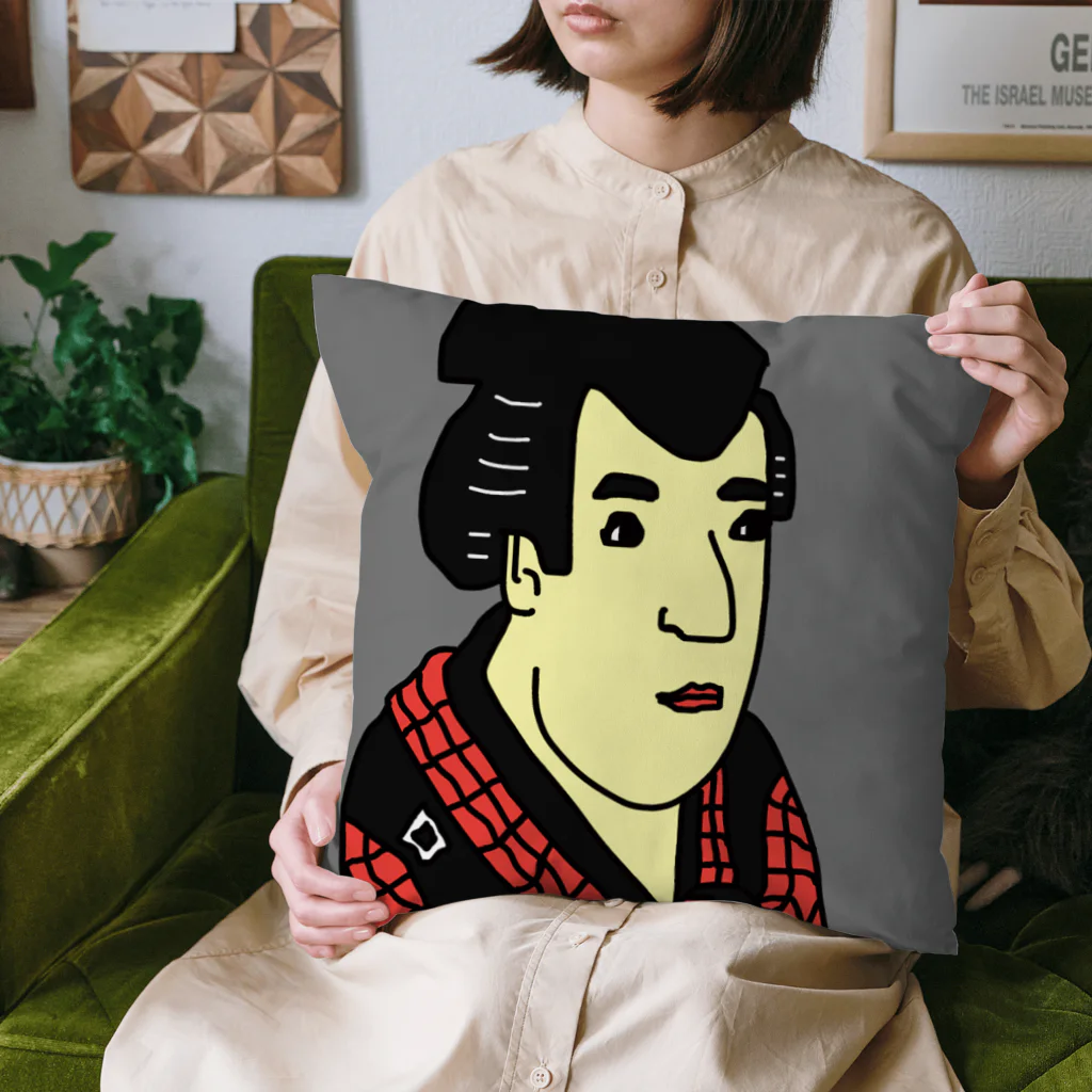 じゃぱにぃずぴぃぽぅの三代目市川八百蔵の田辺文蔵 Cushion