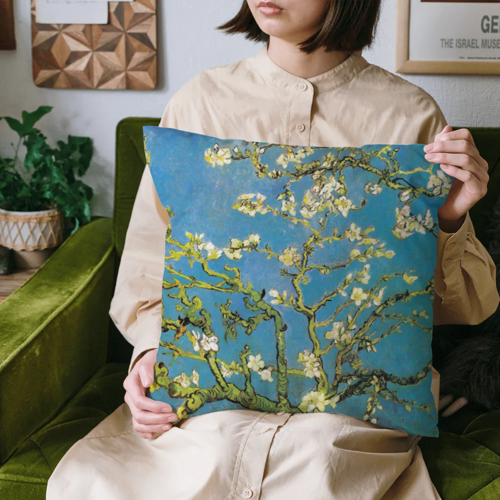 世界の名画館 SHOPのゴッホ「花咲くアーモンドの木の枝」 Cushion