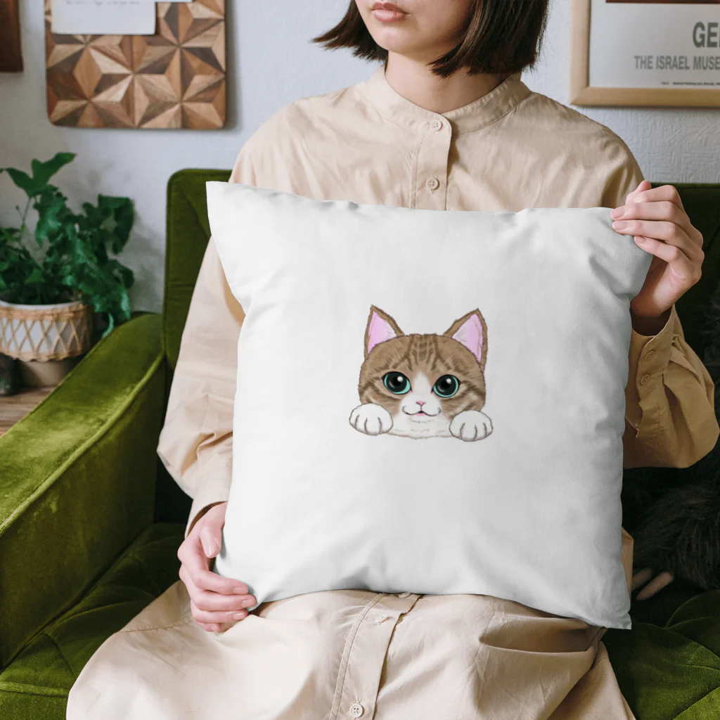 猫舌屋の猫舌屋の看板猫さん（顔アップ） Cushion