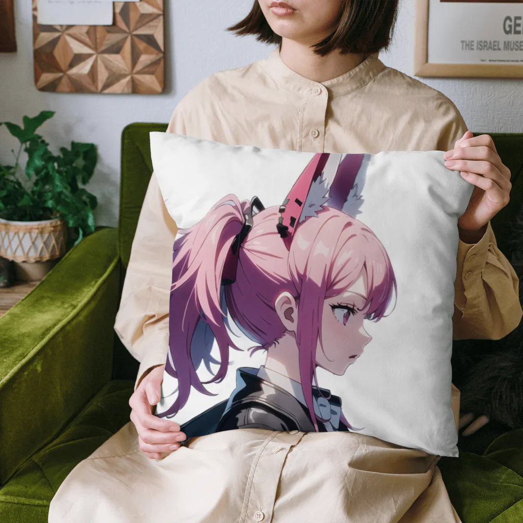 1bit工房のラビーの横顔 Cushion