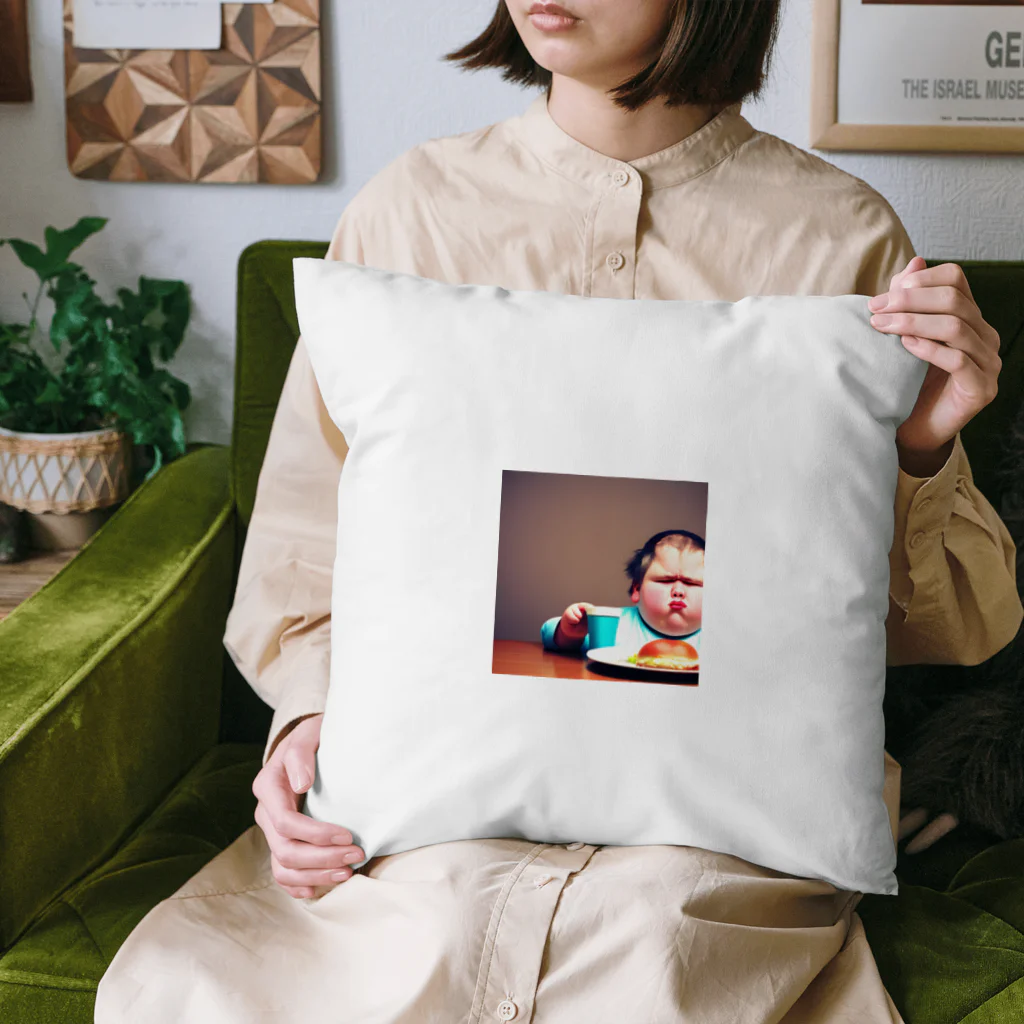 たらたらこっこのふとったこども Cushion