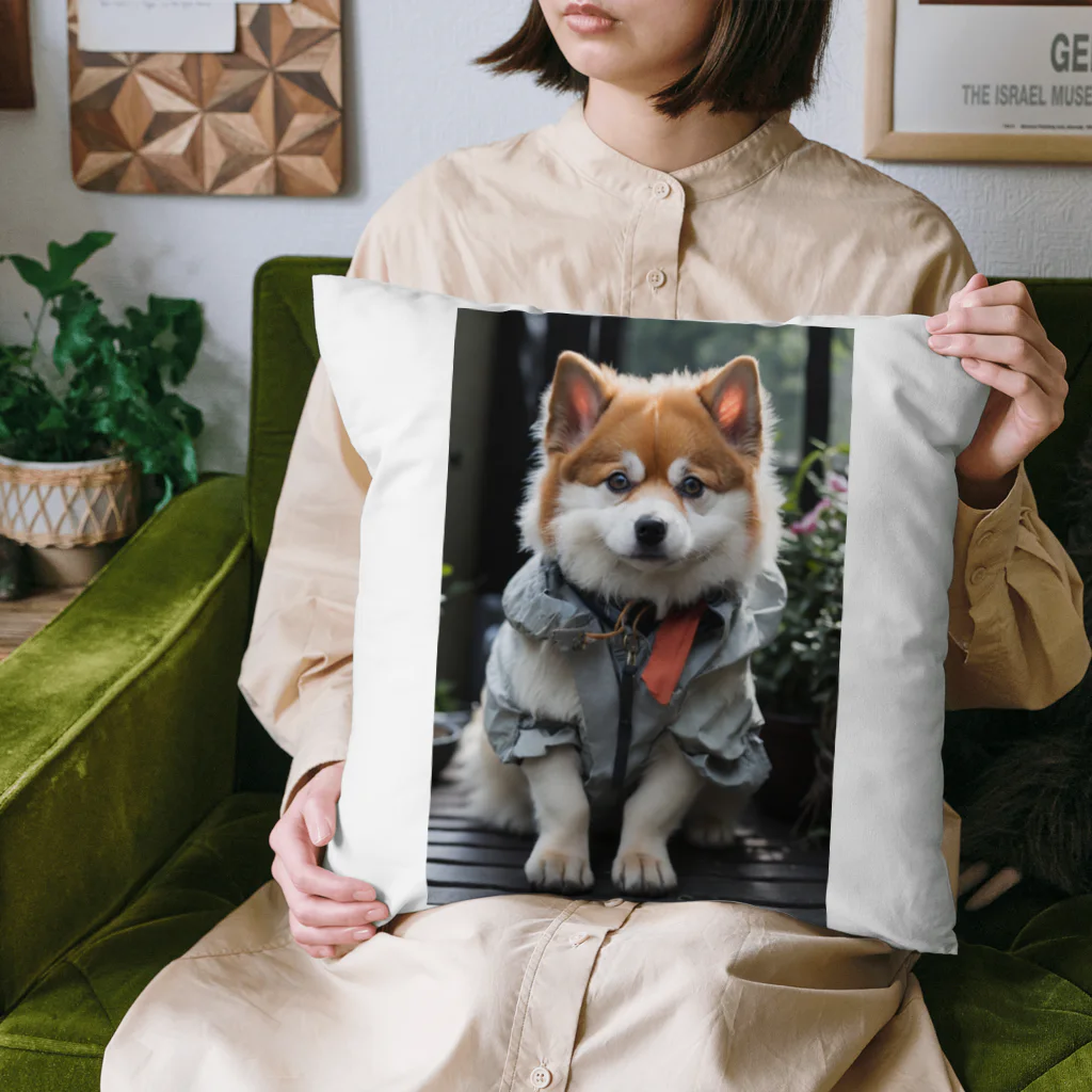 TATAKUKUのおしゃれな犬 Cushion