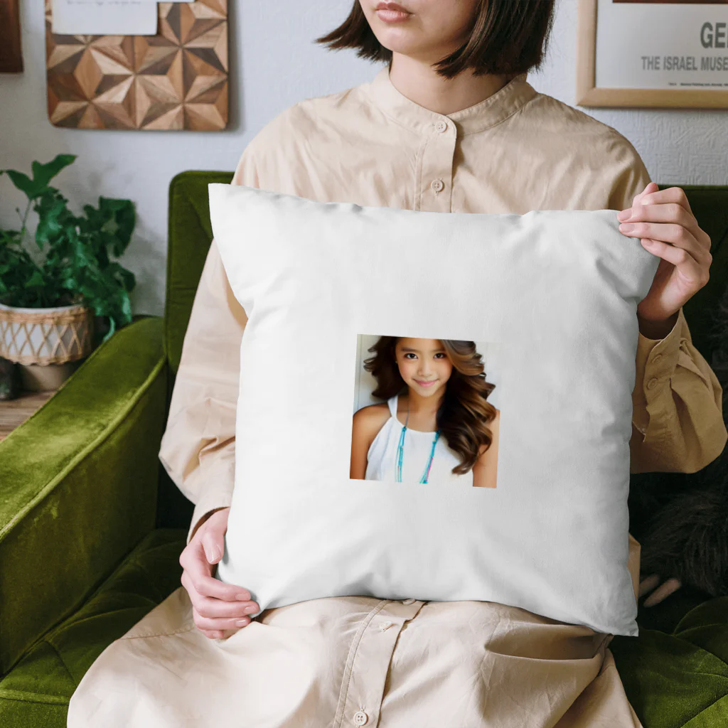 みやこのオリジナルショップの褐色肌のAI美少女のオリジナルグッズ Cushion